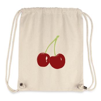 Cherries - Stanley/Stella Recycled Gym Bag - natural - Front