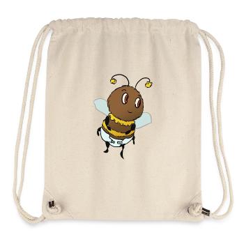 Baby bumblebee with diaper - Stanley/Stella Recycled Gym Bag - natural - Front