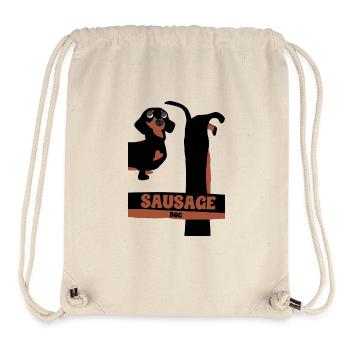 Mega Sausage Dog - Stanley/Stella Recycled Gym Bag - natural - Front