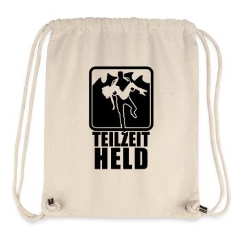 Part-time hero - Stanley/Stella Recycled Gym Bag - natural - Front