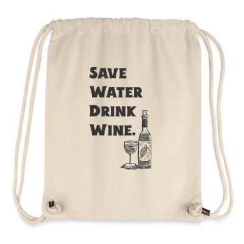 Save Water Drink Wine - Wine - Gift - Stanley/Stella Recycled Gym Bag - natural - Front