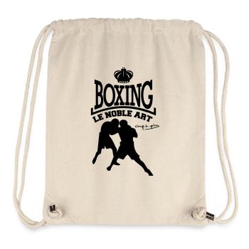 spreadshirt03_coupdepoing_by_amagraphik - Sac à cordon recyclé Stanley/Stella - blanc naturel - Devant