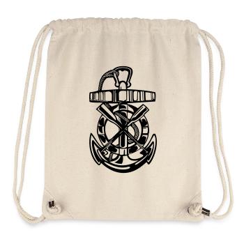 Anker, Maritimes, Rettungsring - Stanley/Stella recycelter Gym Bag - Naturweiß - Vorne