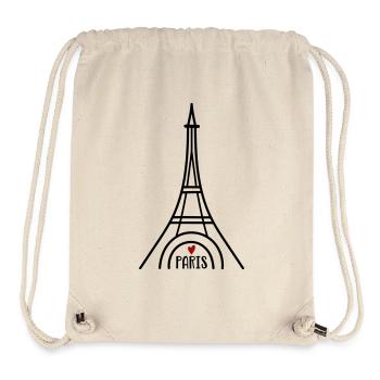 I love Paris - Stanley/Stella recycelter Gym Bag - Naturweiß - Vorne