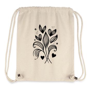 Zweig Ast Herzen - Stanley/Stella recycelter Gym Bag - Naturweiß - Vorne