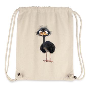 A Funny Bird Ostrich - Stanley/Stella Recycled Gym Bag - natural - Front