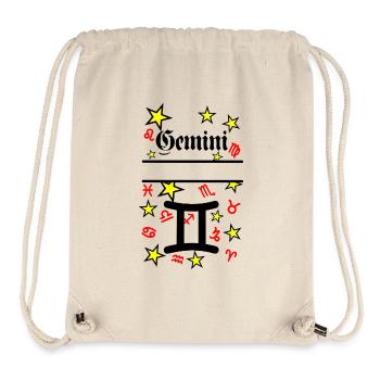 Gemini Zodiac Sign Gemini - Stanley/Stella Recycled Gym Bag - natural - Front