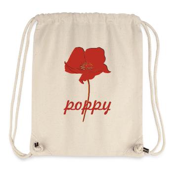 Poppy Poppy - Stanley/Stella Recycled Gym Bag - natural - Front