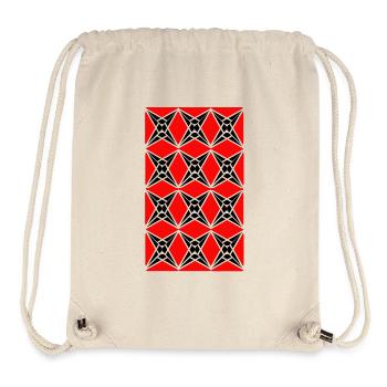 Motif étoile - Sac à cordon recyclé Stanley/Stella - blanc naturel - Devant