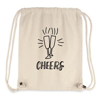 Cheers! - Stanley/Stella recycelter Gym Bag - Naturweiß - Vorne