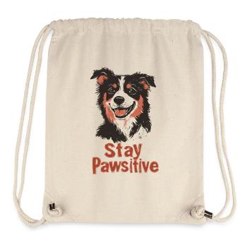 Stay Pawsitive - Stanley/Stella Recycled Gym Bag - natural - Front