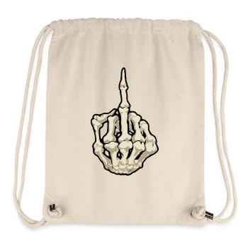 Mittelfinger - Stanley/Stella recycelter Gym Bag - Naturweiß - Vorne