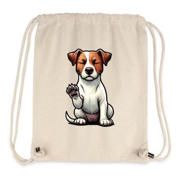 Jack Russel terrier Jack russel liebhaber Jackie - Stanley/Stella recycelter Gym Bag - Naturweiß - Vorne