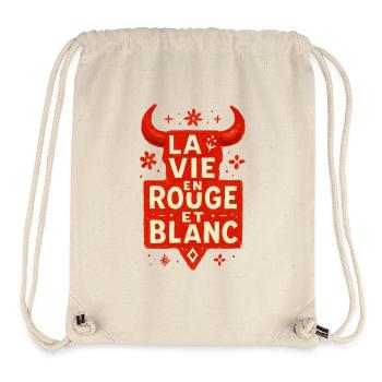 Das Leben in Rot ist weiß – Féria - Stanley/Stella recycelter Gym Bag - Naturweiß - Vorne