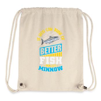 Pêcheur, pêcheur, dits, Petri Heil - Sac à cordon recyclé Stanley/Stella - blanc naturel - Devant