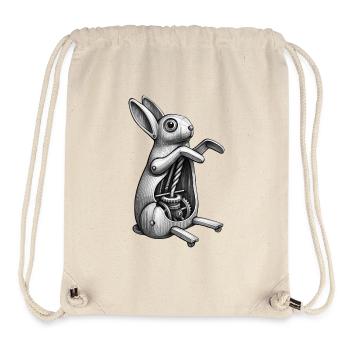 MECA RABBIT - black & white - Sac à cordon recyclé Stanley/Stella - blanc naturel - Devant