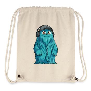 DJ Fluffo mit Zopf vorne - Fluffonster Design - Stanley/Stella recycelter Gym Bag - Naturweiß - Vorne