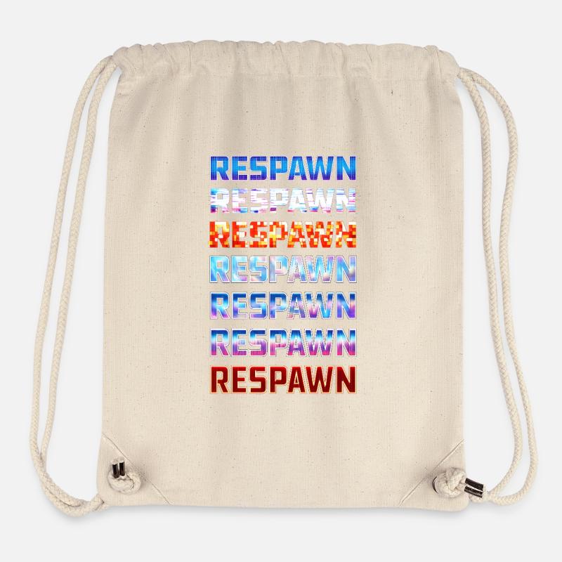 Respawn Neon Gradient Logo Style - Stanley/Stella Recycled Gym Bag - natural