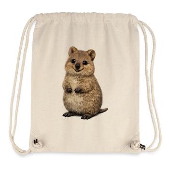 Niedliche Quokka-Illustration - Stanley/Stella recycelter Gym Bag - Naturweiß - Vorne