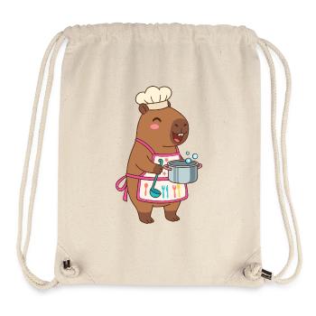 Chef Capybara – Cute Funny Cooking & Kitchen Gift" - Stanley/Stella Recycled Gym Bag - natural - Front