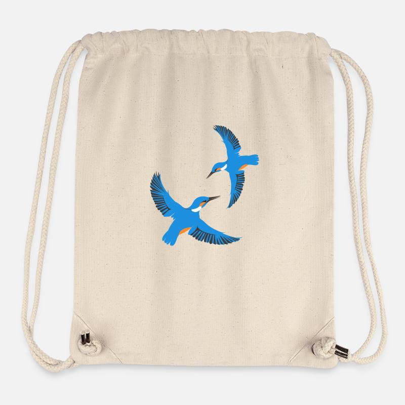 martin-pêcheur - Sac à cordon recyclé Stanley/Stella - blanc naturel