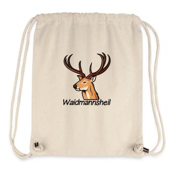 Waidmannsheil Deer Hunting - Stanley/Stella Recycled Gym Bag - natural - Front
