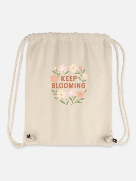 Keep Blooming - Stanley/Stella recycelter Gym Bag - Naturweiß