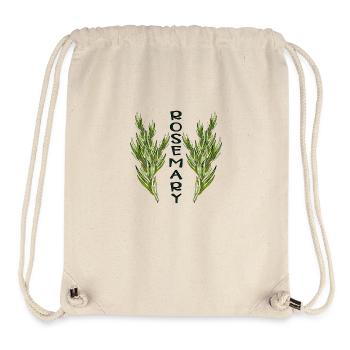 PLANTES DE ROMARIN - JARDIN - ÉPICES DE CUISSON - HERBES - Sac à cordon recyclé Stanley/Stella - blanc naturel - Devant