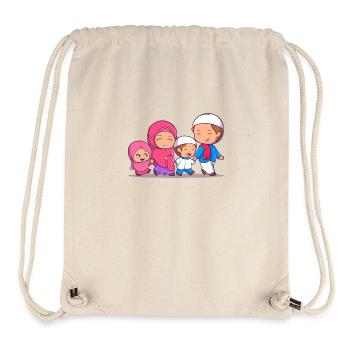Ramadan Mubarak muslim islam Fasten moslem Allah - Stanley/Stella recycelter Gym Bag - Naturweiß - Vorne