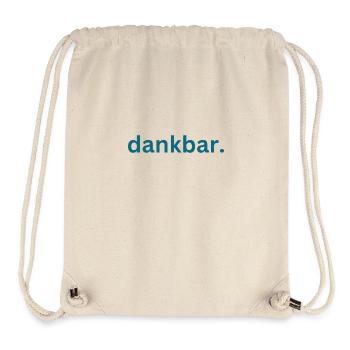 dankbar. - Stanley/Stella recycelter Gym Bag - Naturweiß - Vorne