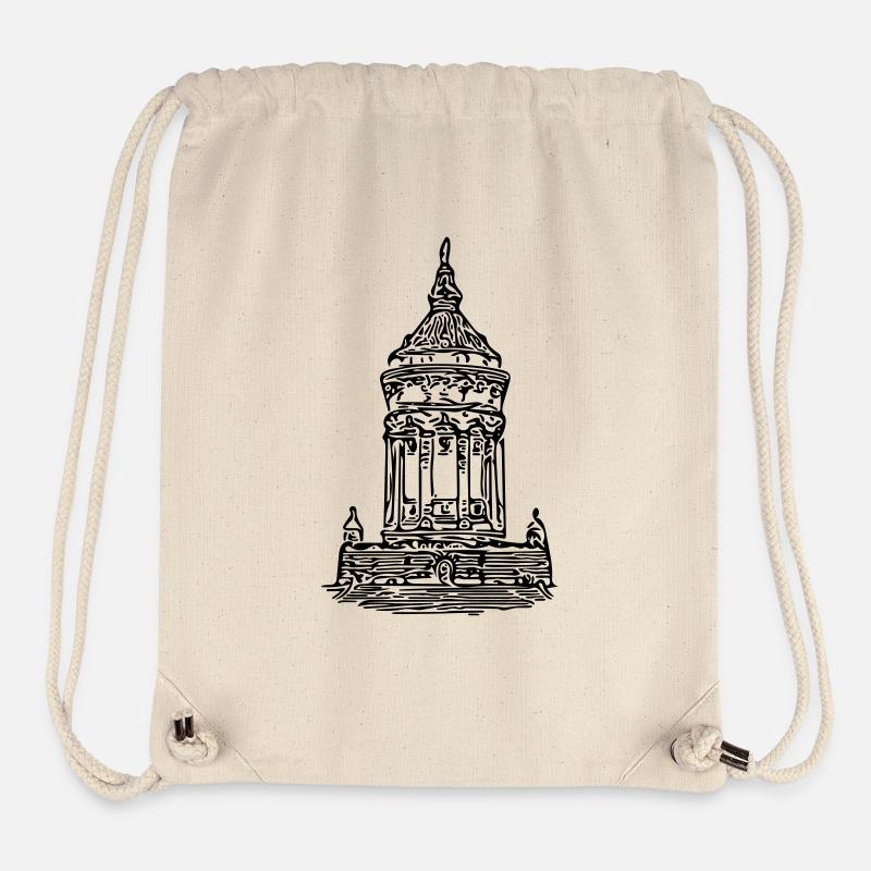 Mannheim Wasserturm - Stanley/Stella recycelter Gym Bag - Naturweiß