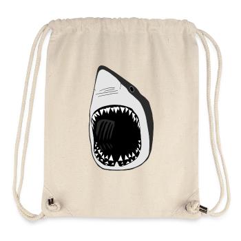 hai weisser weisser shark wal fisch tauchen gebiss - Stanley/Stella recycelter Gym Bag - Naturweiß - Vorne