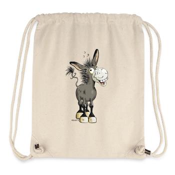 âne rire - Sac à cordon recyclé Stanley/Stella - blanc naturel - Devant