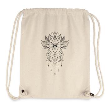 Dekorative Lotusblüte - Stanley/Stella recycelter Gym Bag - Naturweiß - Vorne