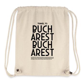 Travel to Bucharest Typo - Stanley/Stella Recycled Gym Bag - natural - Front