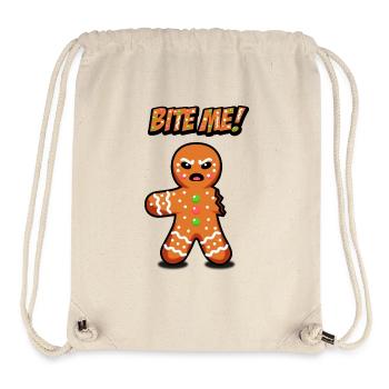 Wütender Lebkuchenmann, beiß mich! - Stanley/Stella recycelter Gym Bag - Naturweiß - Vorne