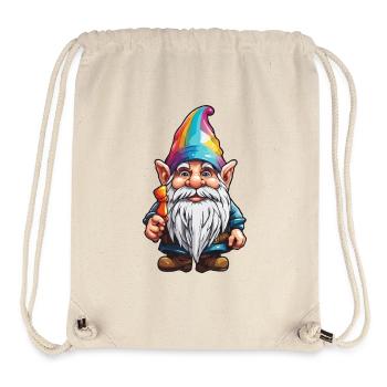 Gartenzwerg / Märchenland / Kobold / Gnom / Logo - Stanley/Stella recycelter Gym Bag - Naturweiß - Vorne