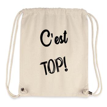 TOP. HUMOR. MOTTO. QUOTATION. MESSAGE. RETIREMENT. - Stanley/Stella Recycled Gym Bag - natural - Front