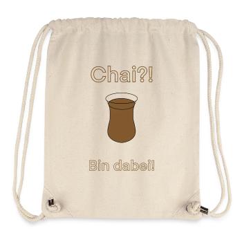 Chai?! Bin dabei! - Stanley/Stella recycelter Gym Bag - Naturweiß - Vorne