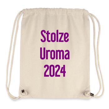 Stolze Uroma 2024 - Stanley/Stella recycelter Gym Bag - Naturweiß - Vorne