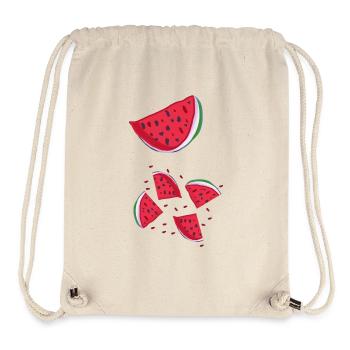 Watermelon - Stanley/Stella Recycled Gym Bag - natural - Front