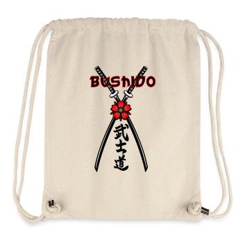 Bushido : l’honneur dans le silence - Sac à cordon recyclé Stanley/Stella - blanc naturel - Devant