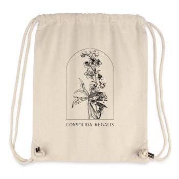 Botanisches Blumen Design, Minimalistische Pflanze - Stanley/Stella recycelter Gym Bag - Naturweiß - Vorne