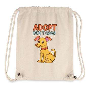 Adoptieren, nicht einkaufen, Welpe - Stanley/Stella recycelter Gym Bag - Naturweiß - Vorne