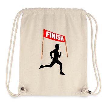Arrivée du coureur – Victory Run - Sac à cordon recyclé Stanley/Stella - blanc naturel - Devant