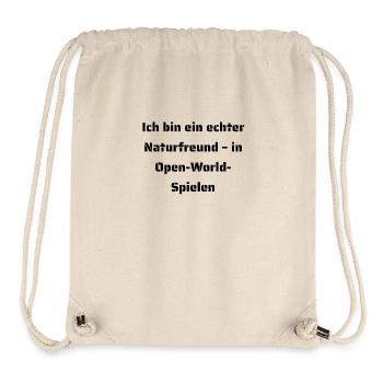 Typisch-Gamer - Stanley/Stella recycelter Gym Bag - Naturweiß - Vorne