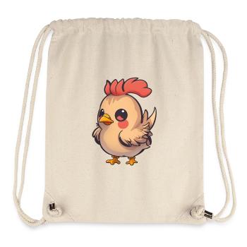 Totally cute chicken - Stanley/Stella Recycled Gym Bag - natural - Front