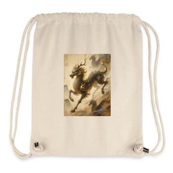 L'Apothéose de Jade : Qilin – Éternité - Sac à cordon recyclé Stanley/Stella - blanc naturel - Devant