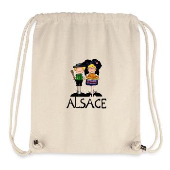 Folk couple - Stanley/Stella Recycled Gym Bag - natural - Front