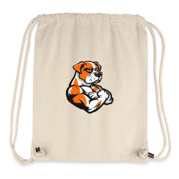 Jack Russel Terrier Dog Muscles Bodybuilding - Stanley/Stella Recycled Gym Bag - natural - Front